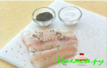 ФИЛЕ САЙДЫ С КАРТОФЕЛЬНЫМ САЛАТОМ