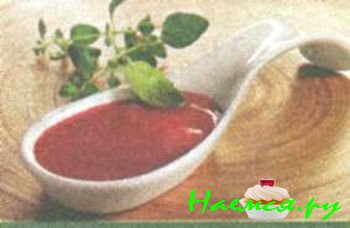 МАЛИНОВЫЙ СОУС (ОСНОВНОЙ РЕЦЕПТ)