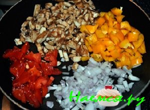 Все овощи обжарить на масле