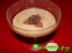 Разлить по бокалам и украсить кофе шоколадом