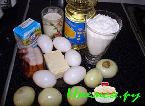 Луковый пирог с куриным яйцом ингредиенты