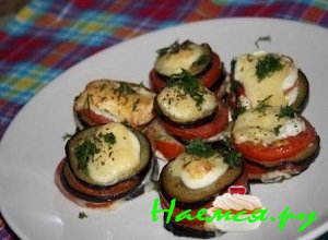 Башенки из баклажан