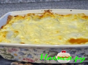 Лазанья с грибочками и говядиной