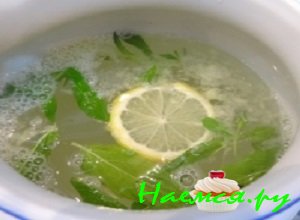 Имбирный лимонад с мятой