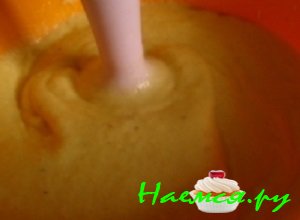 Выложить приготовленную массу в глубокую миску и убрать сорбет на полчаса в морозильную камеру