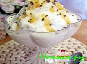 Мороженое с зеленым чаем, мятой и корицей