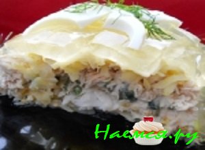 Новогодний салат «Пещера изо льда»