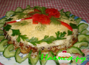 Закусочный торт «Новогодний»