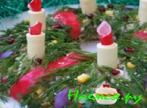 Новогодний салат «Рождественский венок»