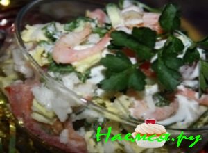 Новогодний салат «Легкость»