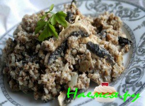 Рецепт Гречневой каши с грибами