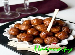 Остро – сладкие закусочные фрикадельки