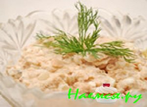 Рецепт Салата из копченой рыбы