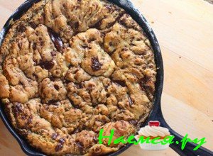 Шоколадный торт на сковороде