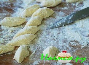 порежьте кусочками