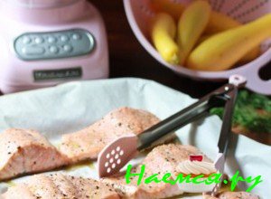 Запекайте лосося 10 минут