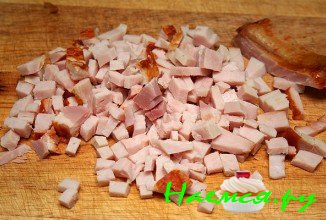 Порежьте корейку