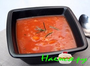 Томатный суп с тыквой
