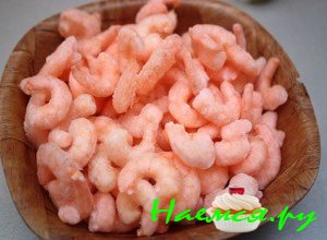 Подготовьте креветки