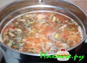 Рецепт томатного супа с креветками