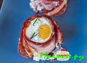 Рецепт яиц с беконом