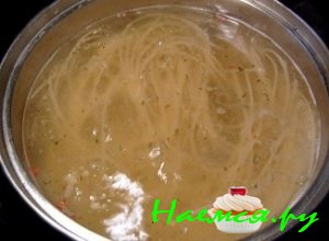 Отварите макароны