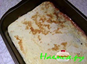 Снимите фольгу с омлета