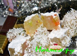 Рахат лукум с фисташками