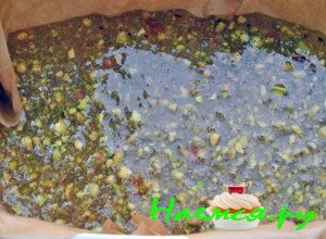 Заморозьте массу