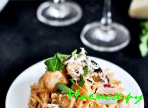 Лингвини с курицей и коричневым маслом