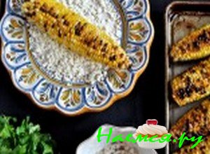 засыпьте кукурузу кинзой - фото