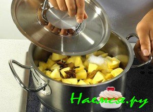 порежьте айву