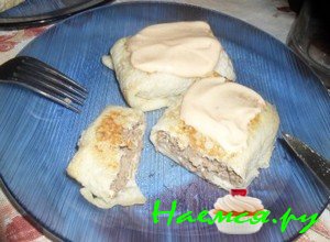 Блины с говяжьим сердцем