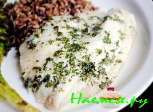 Тилапия в чесночно - лимонном масле