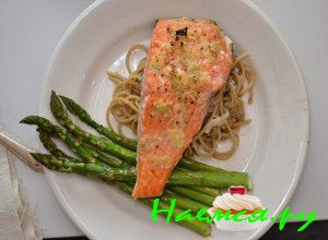 запеките лосося - фото