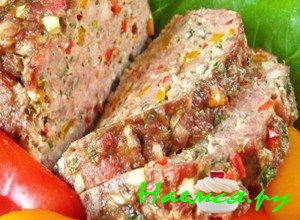 Мясной хлебец с болгарским перцем