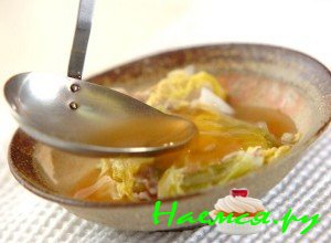 Свинина с китайской капустой на пару