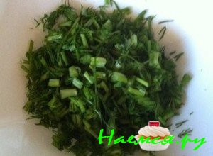 Порежьте зелень - фото