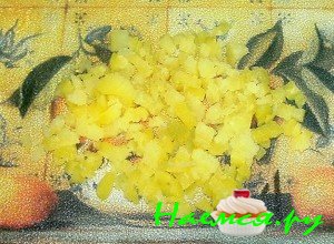 порежьте картошку - фото