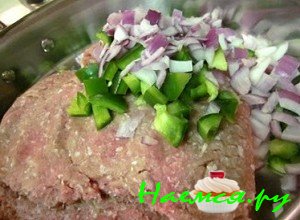обжарьте фарш - фото