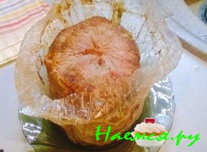 Снимите рукав с ветчины - фото