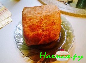 выложите домашнюю ветчину на тарелочку фото