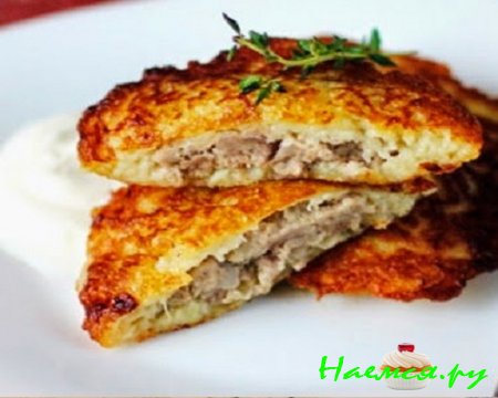 Драники с мясом