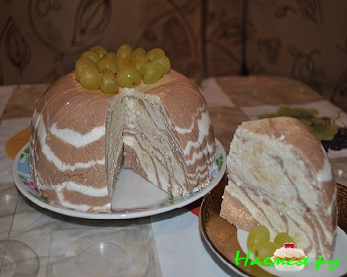 Мраморное суфле из творога фото