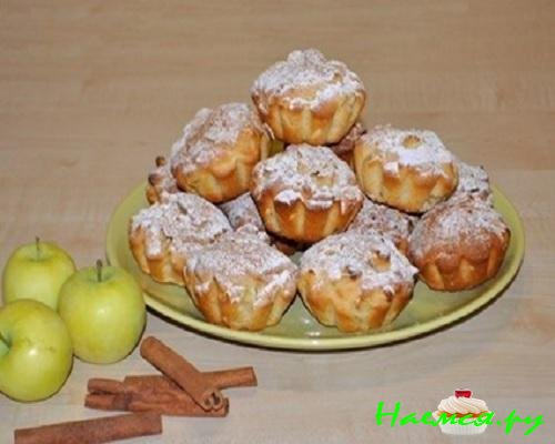 Яблочные кексы фото