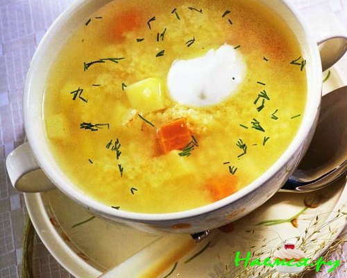 суп из пшена фото