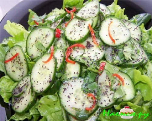 Маринованная закуска из свежих огурцов с имбирём