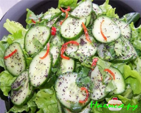 Маринованная закуска из свежих огурцов с имбирём