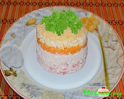 Оливье с баклажанами фото