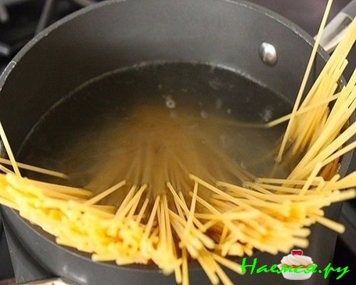 Отварите спагетти